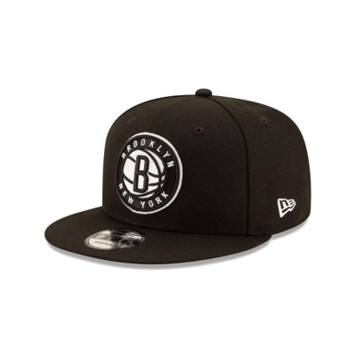 Brooklyn Nets Gorra | New Era NBA 9fifty Snapback Cap Mexico - Negros